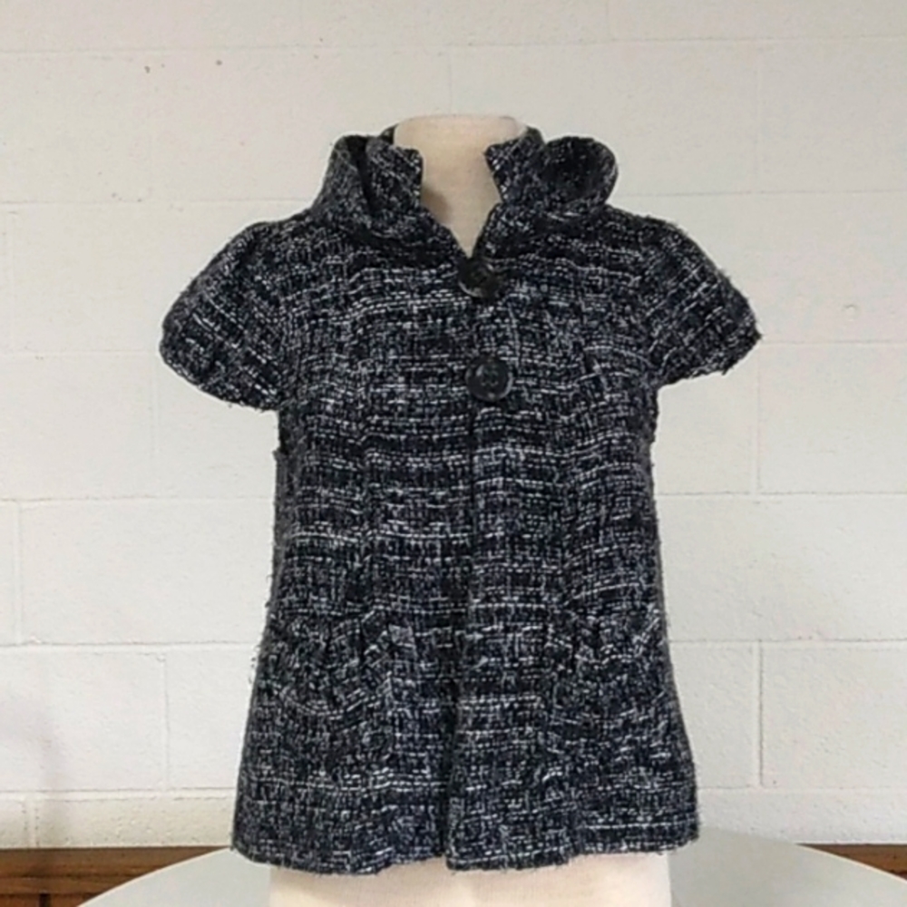 Ladies black and white Top, Sz Small